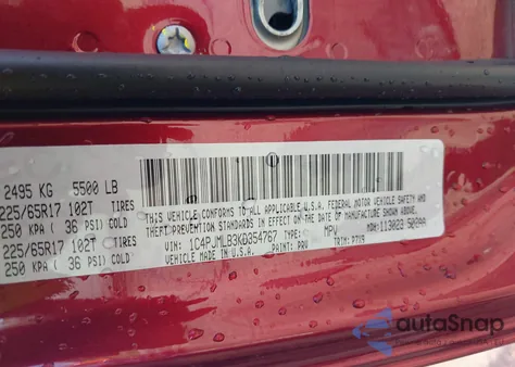 2019 Jeep Cherokee Latitude Plus 4X4 z USA, uszkodzony, nr VIN 1C4PJMLB3KD354767